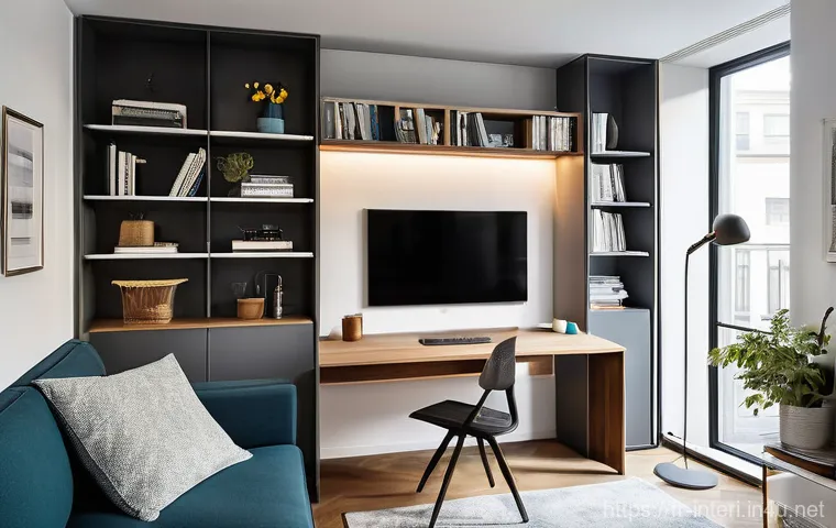 실내건축 실기 시험의 모범 사례 - **Prompt 2: Harmonious Sustainable Living Space**
    An inviting and serene living room designed wi...