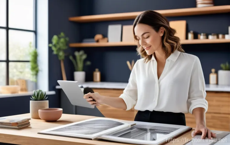 실내건축 자격증 소지자의 인터뷰 경험 - Modern Parisian Elegance with Biophilic Touches**

*   **Prompt:** A chic and sophisticated Parisian...