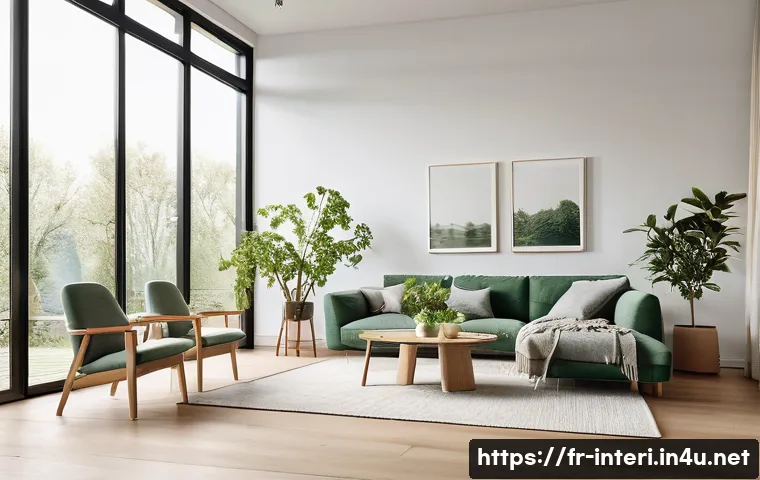 실내건축과 관련된 독학 성공법 - A modern Scandinavian-style living room interior featuring clean lines, natural wood furniture, and ...