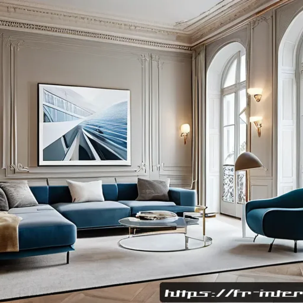 실내건축기사 자격증으로 가능한 진출 분야 - A modern interior design studio showcasing augmented reality technology in use: a stylish French arc...