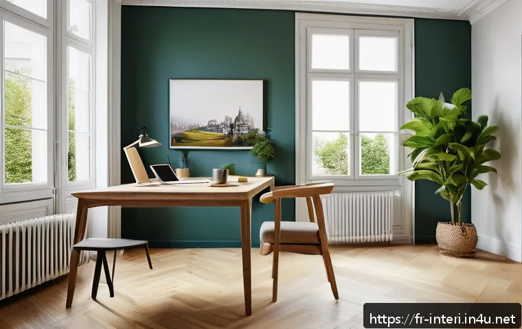 실내건축 경력직 이직 준비 방법 - A modern French interior design studio scene showcasing a professional interior architect working on...